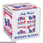 Mudpuppy Andy Warhol Brillo Wooden Blocks 8 Piece  0735351155
